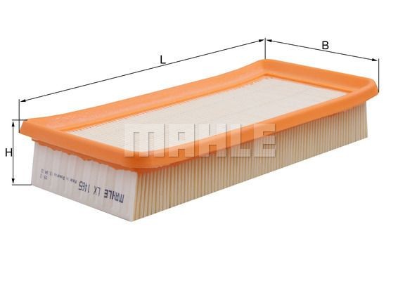 Фильтр воздушный HYUNDAI Getz (02-) MAHLE LX1465 MAHLE KNECHT