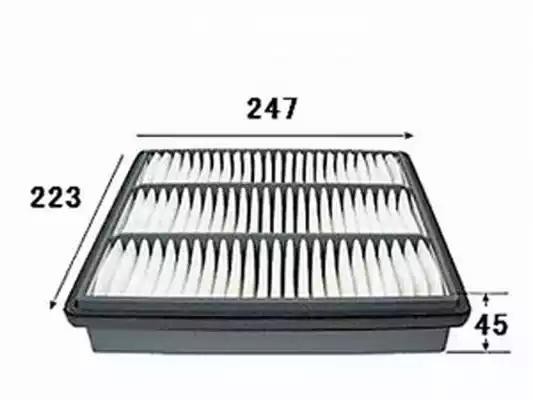 Фильтр воздушный  MITSUBISHI PAJERO 3,5 1997 - 1999  MITSUBISHI MONTERO 3,0 1997 A3014 JS ASAKASHI