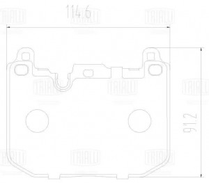 Колодки торм. BMW 2 (F44) (19-) диск. перед. (M-Performance) (PF 2228) PF 2228 TRIALLI
