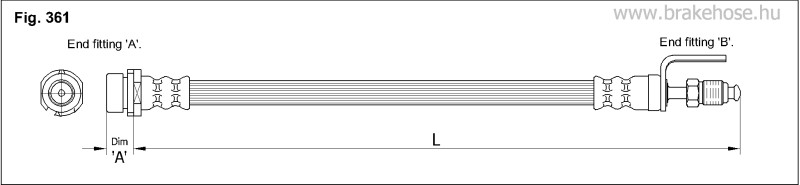 Шланг тормозной передний FT0801 FT0801 K K