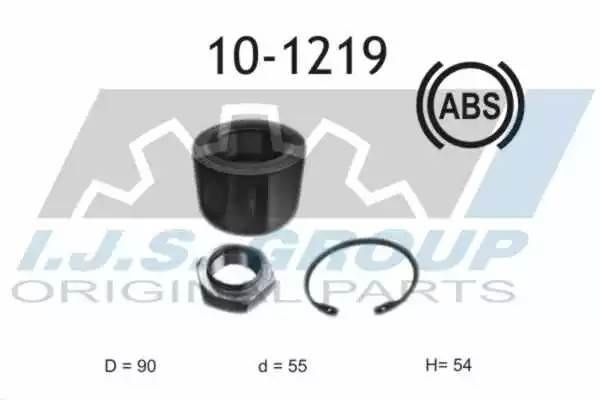 к-кт подшипника ступ. пер.!\ Fiat Ducato 2.2D/2.3D, Peugeot Boxer 2.2HDi 06> ABS 101219 IJS GROUP