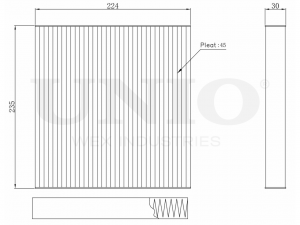 Фильтр салонный FLT-40017 UNIO