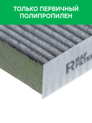 Фильтр воздушный салона HONDA Accord 9 (08-),8 (03-) угольный антиаллерг. RAF FI RF001HOY RAF FILTER