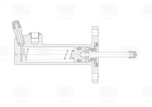 Цилиндр сцеп. VW Passat B3/B4 (88-)/Transporter T4 (90-) (рабочий) (CF 922) CF922 TRIALLI