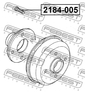 Шпилька колесная FORD FOCUS 1998-2005 2184-005 2184-005 FEBEST