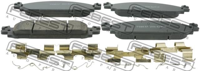 Колодки передние FORD EXPLORER V TUB 2011- 2101-EXPVF 2101-EXPVF FEBEST