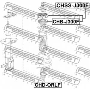 Подшипник опоры амортизатора OPEL ASTRA J CHB-J300F CHB-J300F FEBEST