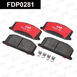 FDP0281 колодки дисковые! передние+датчик\ Toyota Camry 1.8-2.0D 82-88/Carina 1. FDP0281 FAP