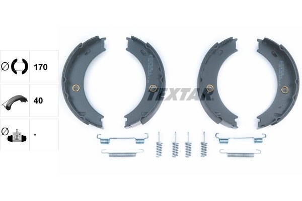 Колодки тормозные MERCEDES Sprinter (95-06) стояночного тормоза (4шт.) TEXTAR 91057900 TEXTAR