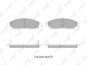 Колодки тормозные Передние BD-3436 LYNXAUTO