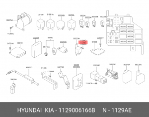 Болт М5 HYUNDAI KIA OE 1129006166B HYUNDAI KIA