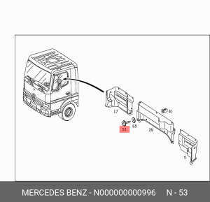 саморез N 000000 000996 MERCEDES BENZ