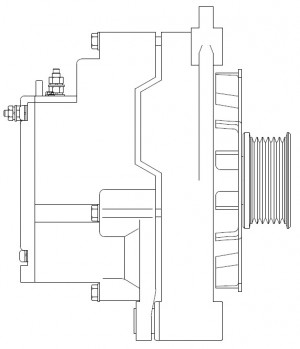 Генератор для а/м Shacman SX325 с дв. Weichai WP10 70A 6PK (LG 3095) LG 3095 START VOLT