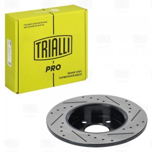 Диск торм. Opel Astra H (04-) зад. d=264, 5 отв. (перф/слот/окраш) (DF 281s) PRO DF 281S TRIALLI