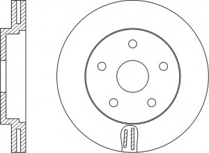 Диск тормозной LEXUS IS I/II/III  RN1258 RN1258 NIBK