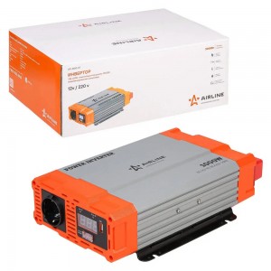 Преобразователь напряжения (инвертор) 12-220V 1000Вт AIRLINE API100007 AIRLINE