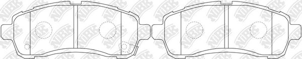 PN0544-NIBK колодки дисковые передние!\ Mazda Demio 1.3/1.5 DE3AS/DE3FS/DY5FS 07 PN0544 NIBK