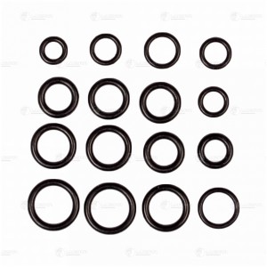 Кмпл колец уплотнительных для подключения радиатора кондиц. (универс., 16 шт.) ( LGS 0001 LUZAR