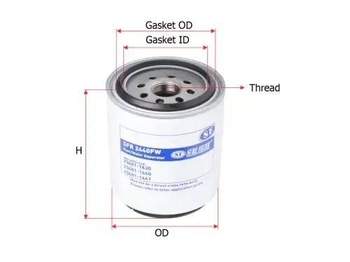 Фильтр топливный Sure Filter SFR2440FW SFR2440FW SURE FILTER