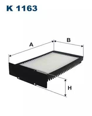 Фильтр салонный K1163 FILTRON