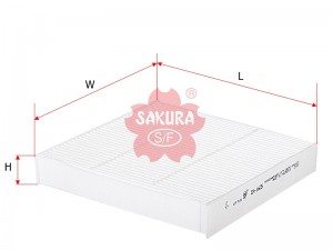 Фильтр воздушный салона HONDA Jazz (02-08) SAKURA CA1605 SAKURA