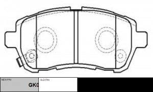 Колодки тормозные FORD Fiesta 2008 ~ MAZDA 2 2007 ~ DAIHATSU Materia 2006 ~ 2012 GK0145 CTR