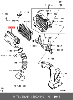 КРЫШКА ВОЗДУШНОГО ФИЛЬТРА 1500A449 MITSUBISHI