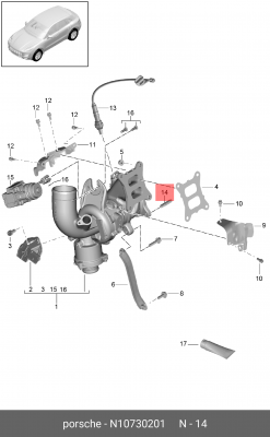 AUDI/VW M10x10/20-1.5 N 107 302 01 VAG