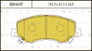 Колодки тормозные дисковые передние MAZDA CX-5 11- BB0460P BB0460P BLITZ