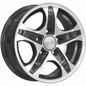 Скад Калипсо 16.0 / 6.5J PCD 5x139.70 ET 43.00 ЦО 98.50 Литой / Черный с полиров 0740105 SKAD