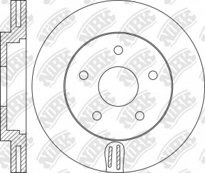 Диск тормозной NISSAN Qashqai,X-Trail (07-) передний (1шт.) NIBK RN1303 NIBK