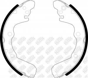 Колодки тормозные MITSUBISHI Carisma (95-06) задние (4шт.) NIBK FN6687 NIBK