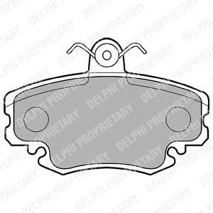 LP885 колодки дисковые п.\ Renault Megane 1.4/2.0/1.9D 96>/Logan 07> LP885 DELPHI