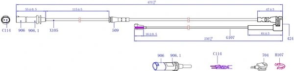 Датчик износа тормозных колодок BMW X1 sDRIVE SWS1621 SWS1621 SANGSIN