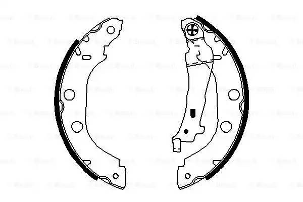 Колодки тормозные NISSAN Primera RENAULT Kangoo (96-) стояночного тормоза бараба 0 986 487 699 BOSCH