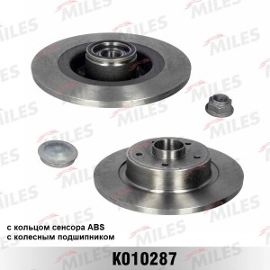 Диск тормозной задний без подшипника RENAULT LAGUNA II 1.6-3.0 01- (TRW DF4227)  K010287 MILES