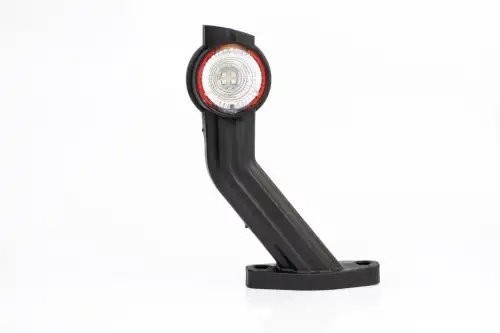 фонарь габаритный! левый рожок LED, L=190мм, кр/ж/бел накл./изогн.с каб. 0.5м\Sc FT140FLLED FRISTOM