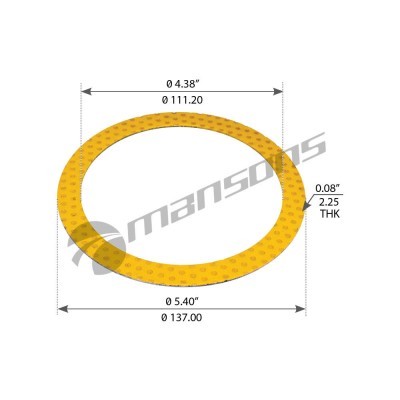 Шайба SCANIA P,R series упорная MANSONS 100.722.2 MANSONS
