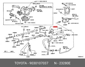 Кольцо уплотнительное форсунки 90301-07037 90301-07037 TOYOTA