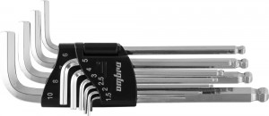 набор ключей! шестигранных с шаром Г-обр. HEX/BALL 10пр H1.5-H10мм\ 952310 OMBRA