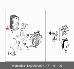 болт М6 N 000000 001147 MERCEDES BENZ
