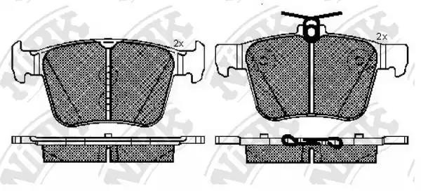 Колодки тормозные VW Golf (17-),Passat (15-) AUDI A3 (17-) SKODA Superb (15-) за PN33003 NIBK
