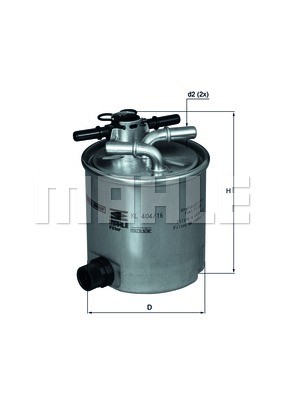 Фильтр топливный KL404/16 MAHLE KNECHT