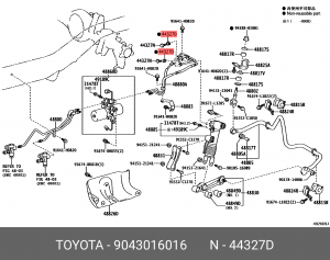 Прокладка масляной трубки TOYOTA 90430-16016 90430-16016 TOYOTA