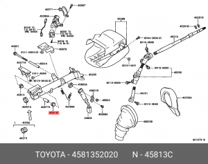 Втулка вала рулевого механизма 45813-52020 TOYOTA