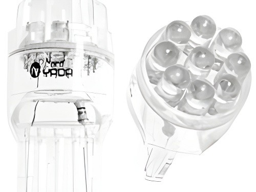 Лампа подсветки светодиодная W21W 12V 0,52W (T20, белый, габар. стоп. сигнал) No 901981 NORD YADA