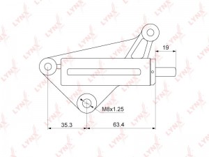 натяжитель ремня ГРМ! Audi A4 1.8 95-00 PT-1003 LYNXAUTO