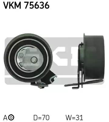 Ролик натяжителя ремня ГРМ VKM75636 SKF
