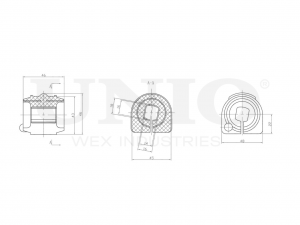 Втулка заднего стабилизатора RMP-10051 UNIO