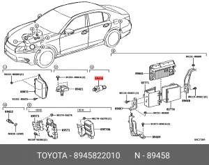 датчик давления топлива!\ Toyota 89458-22010 TOYOTA